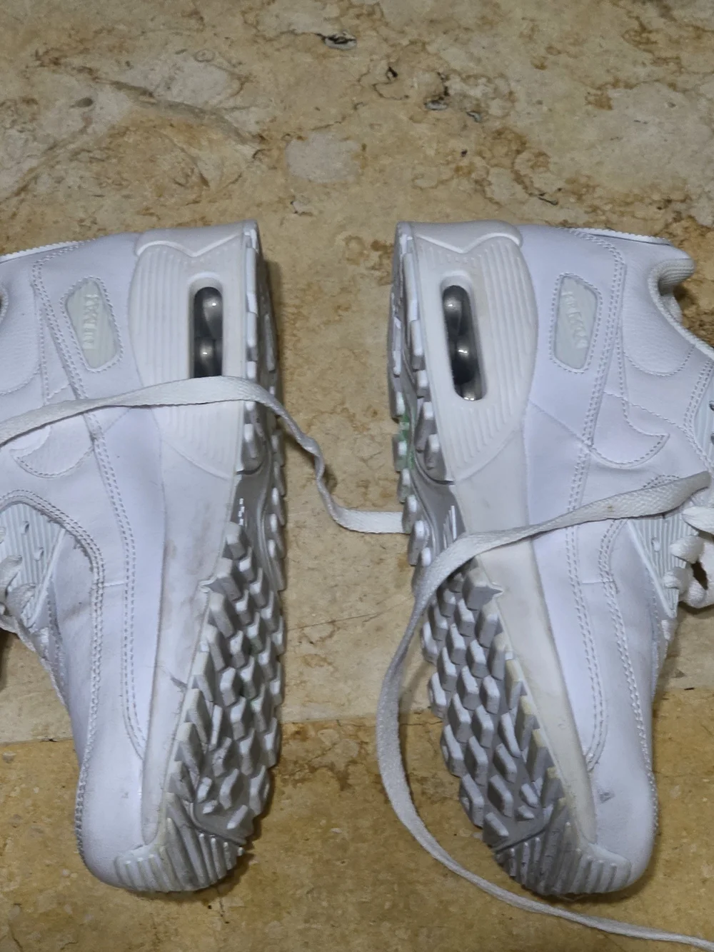 Nike Kids' All-White Athletic Sneakers Used Size 5